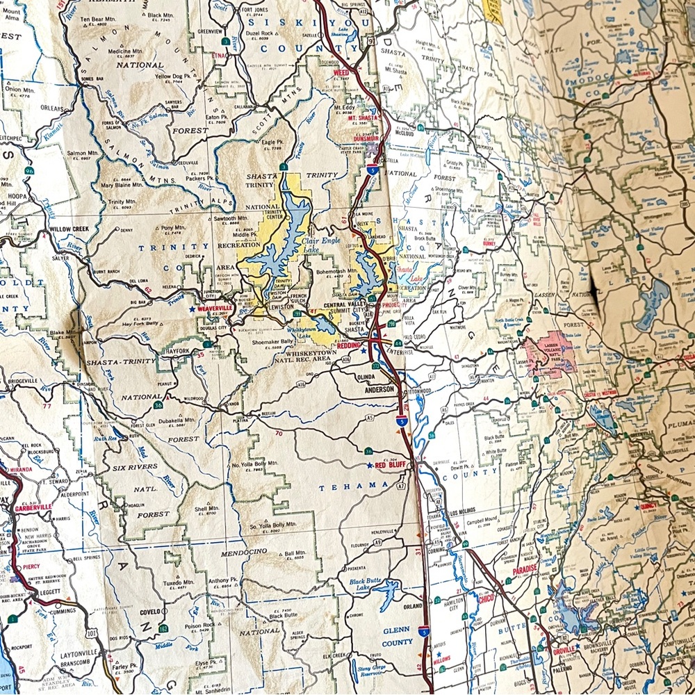 California Vintage Map 1977 - Picture 6 of 6